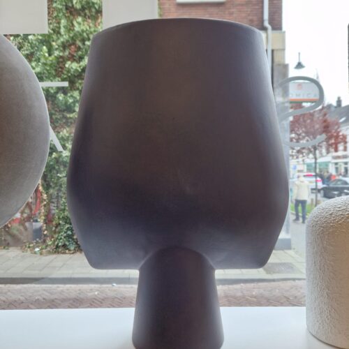 Sphere Vase Square Big - Bubble Grey van 101 Copenhagen - Showmodel