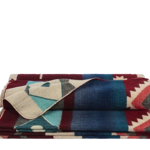 Alternative view of Native Plaid Wine Red van Alpaca Loca