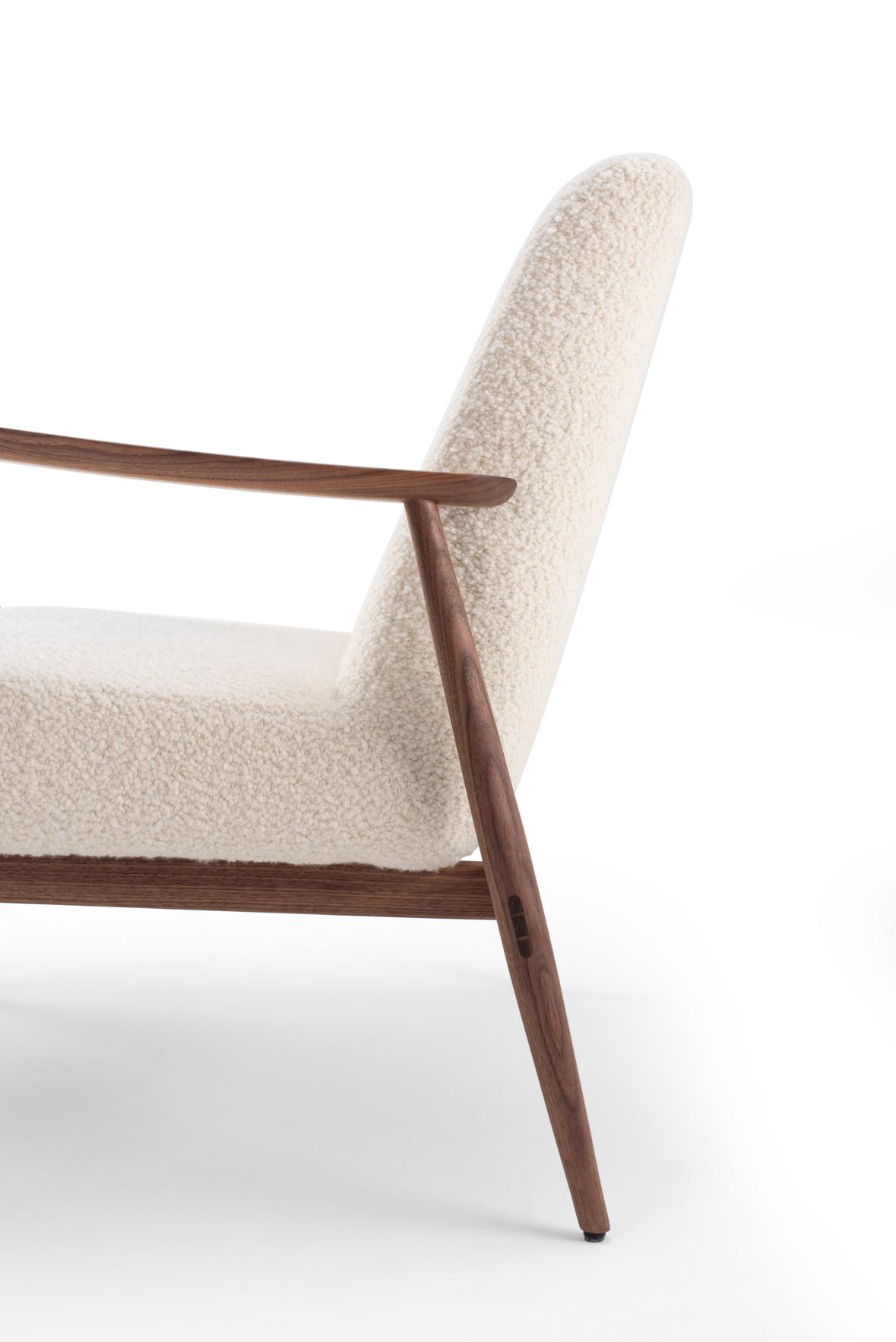 Gazzda Aska Lounge Chair notenhout - Afbeelding 2