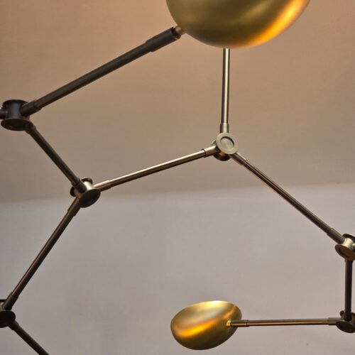 Alternative view of 101 Copenhagen Drop Chandelier Brass - Showmodel