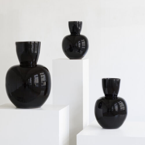 Alternative view of Serax Vaas bruin zwart Pure large