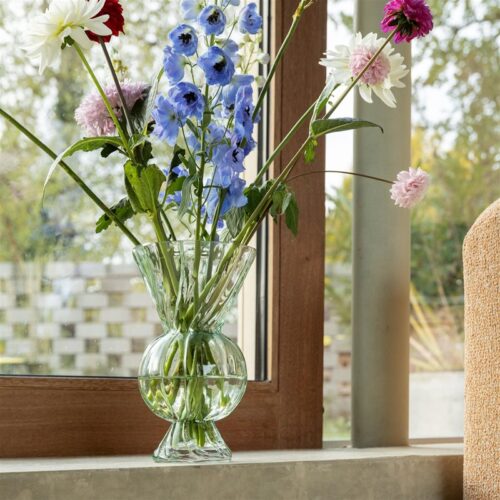 Klevering Rhombic Glass vaas groen - Afbeelding 2