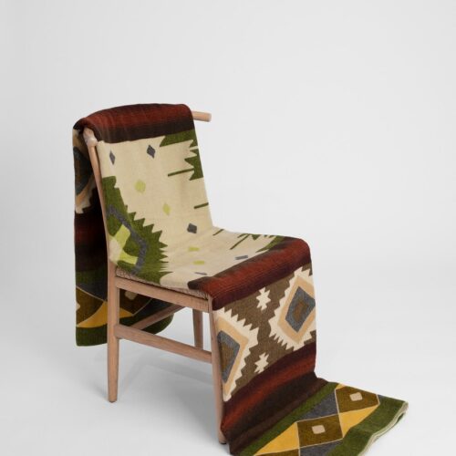 Native Plaid Moss Green van Alpaca Loca