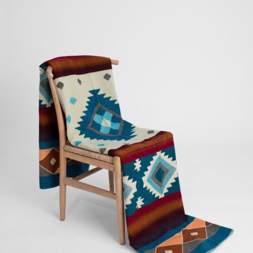 Native Plaid Turquoise van Alpaca Loca