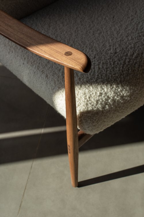 Gazzda Aska Lounge Chair notenhout - Afbeelding 4