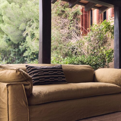 Alternative view of HKliving Natural Monochrome Cushion