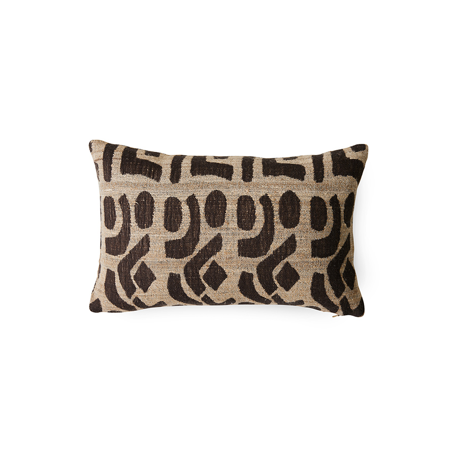 HKliving Woven Striped Cushion Blush