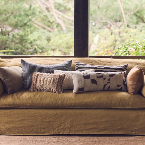 HKliving Striped Monochrome Cushion - Afbeelding 4
