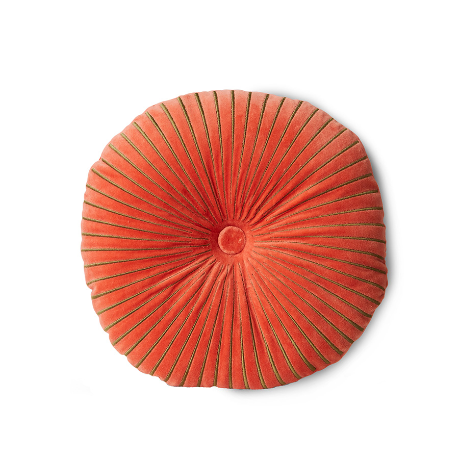 HKliving Round Ripple sierkussen Sienna