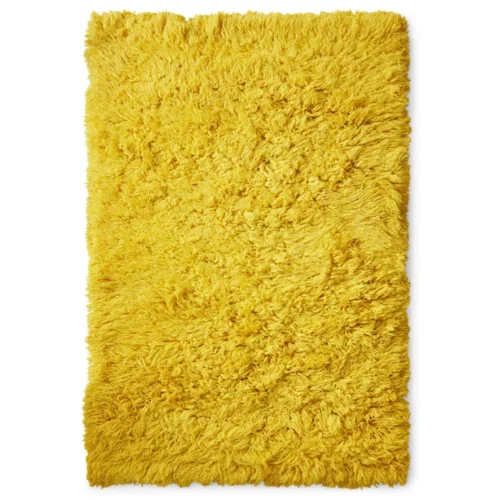 HKliving Fluffy vloerkleed Yellow 200 × 300 cm
