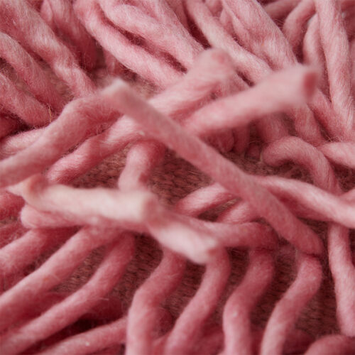 HKliving Rugged Woolen kussen Pink - Afbeelding 3