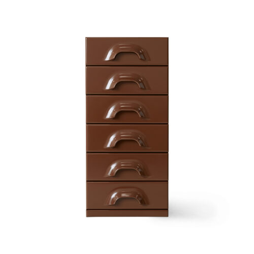 HKliving Chest of 6 drawers Chocolate