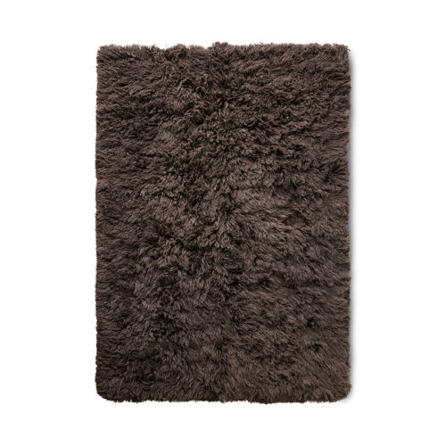 HKliving Fluffy vloerkleed Espresso 200 × 300 cm