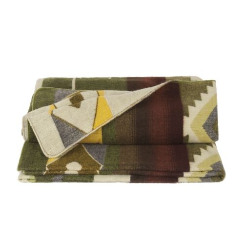 Alternative view of Native Plaid Moss Green van Alpaca Loca