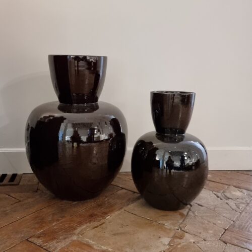 Serax Vaas bruin zwart Pure large