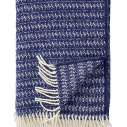 Sumba Plaid Wol Blauw