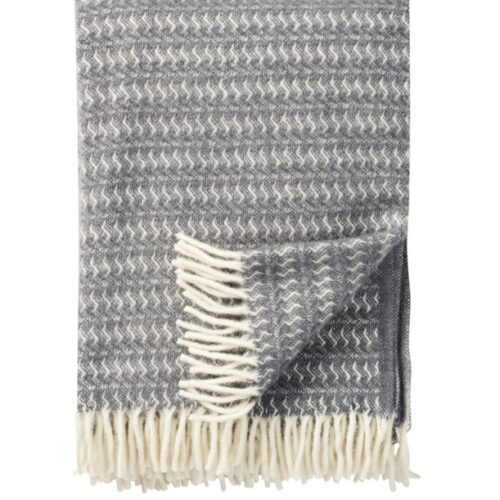 Sumba Plaid Wol Grijs