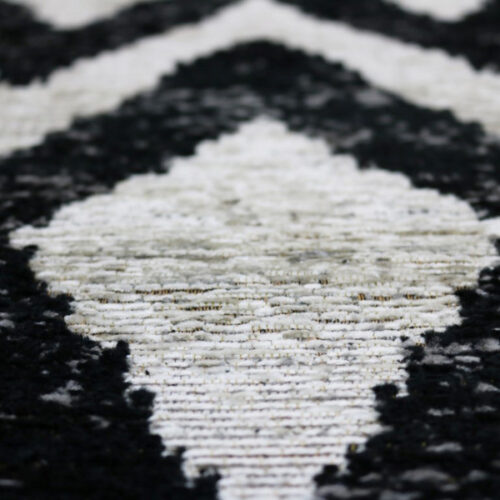 vloerkleed black white